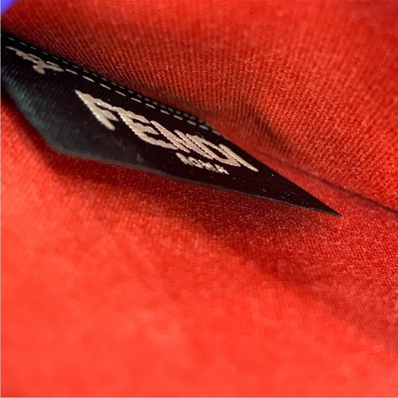 Fendi Orange and Blue Leather Bird Clutch - Picture 9 of 11